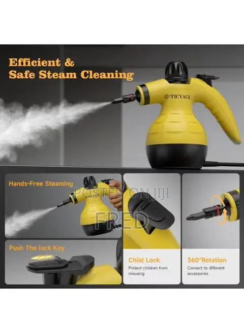 Handheld Pressurized Steam Cleaner, Model A001,