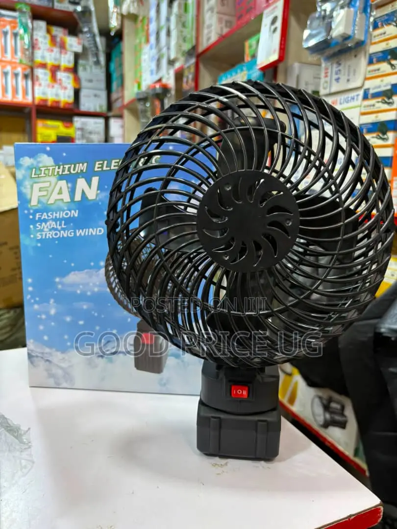 Lithium Battery Electric Rechargeable Fan