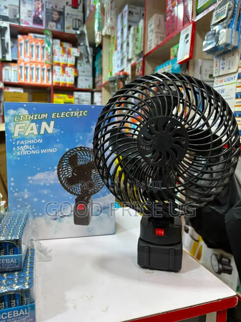 Lithium Battery Electric Rechargeable Fan