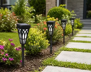 3W Solar Garden Lantern – Flickering Flame Light
