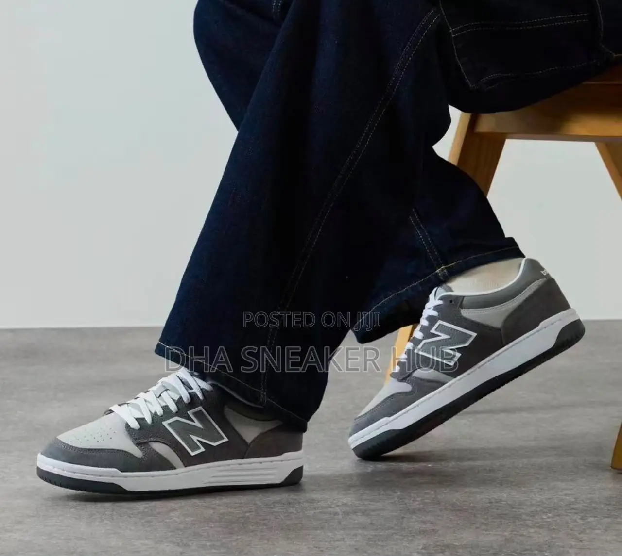New Balance Grey Simple Comfortable Sneakers