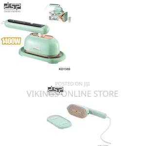 2-in-1 Professional Steam Iron 1400W of Powerful Handheld Clothing