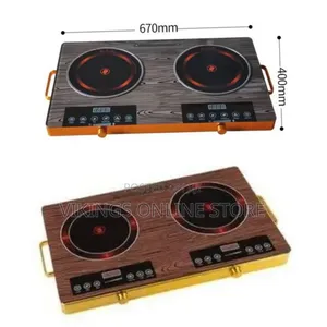 Multi-Desk Plugged Hot Plate 1h 2 Burner Electric Ceramic Kitchen Stov