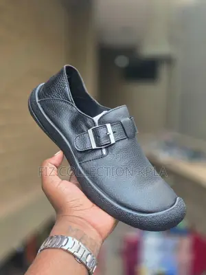 Original Clarks Black Nubuck Leather Slip-On