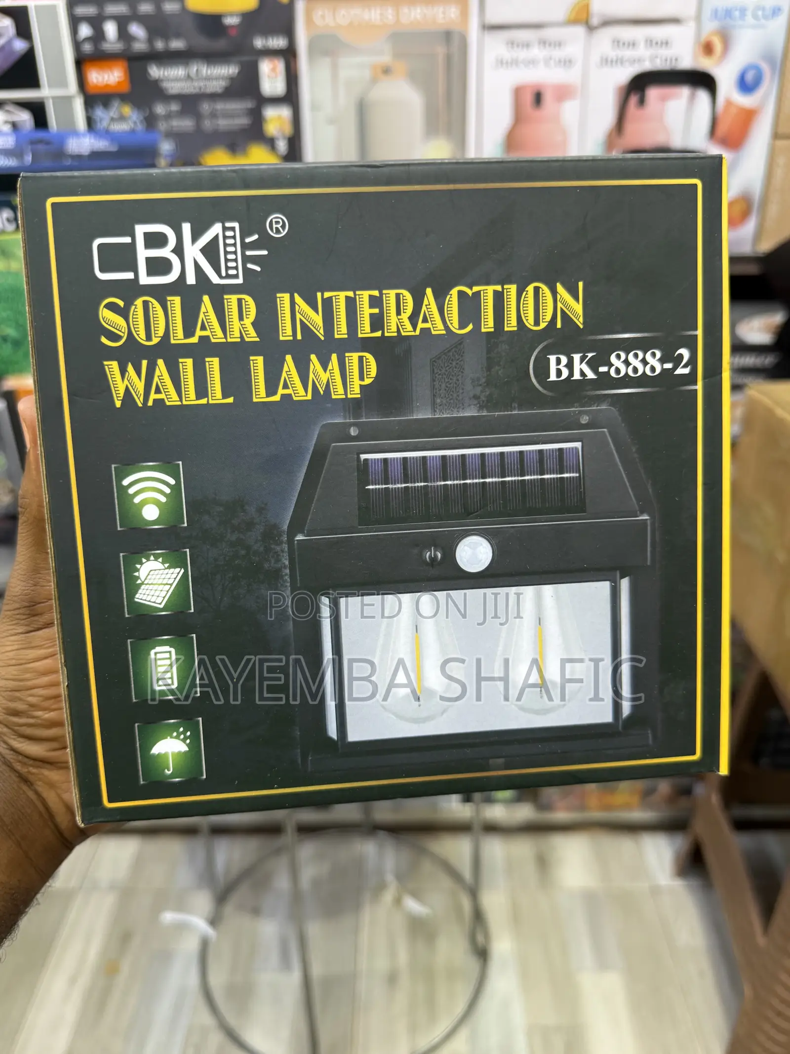 CBK Solar Interaction Wall Lamp BK-888-2 Outdoor Security Light