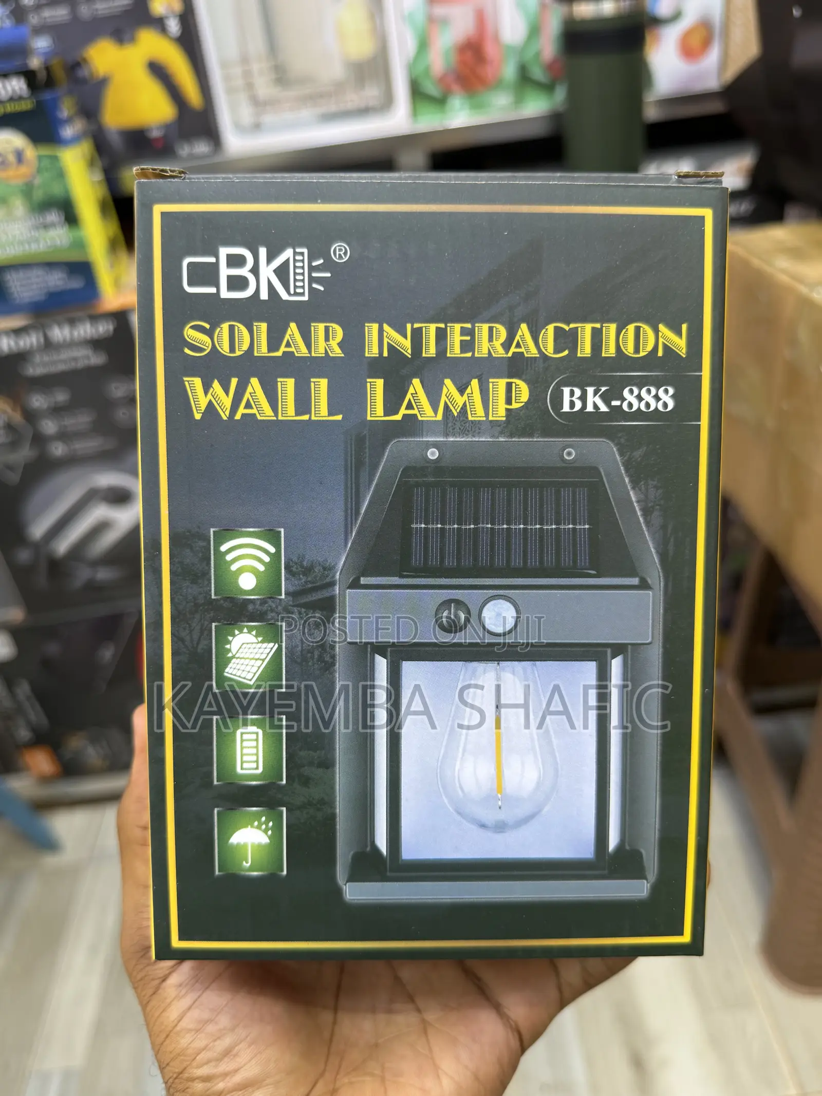 CBK Solar Interaction Wall Lamp BK-888 Outdoor Motion Sensor