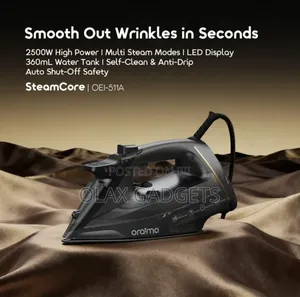 Oraimo SteamCore 2500W LED Display Electric Iron - Brand New Fast