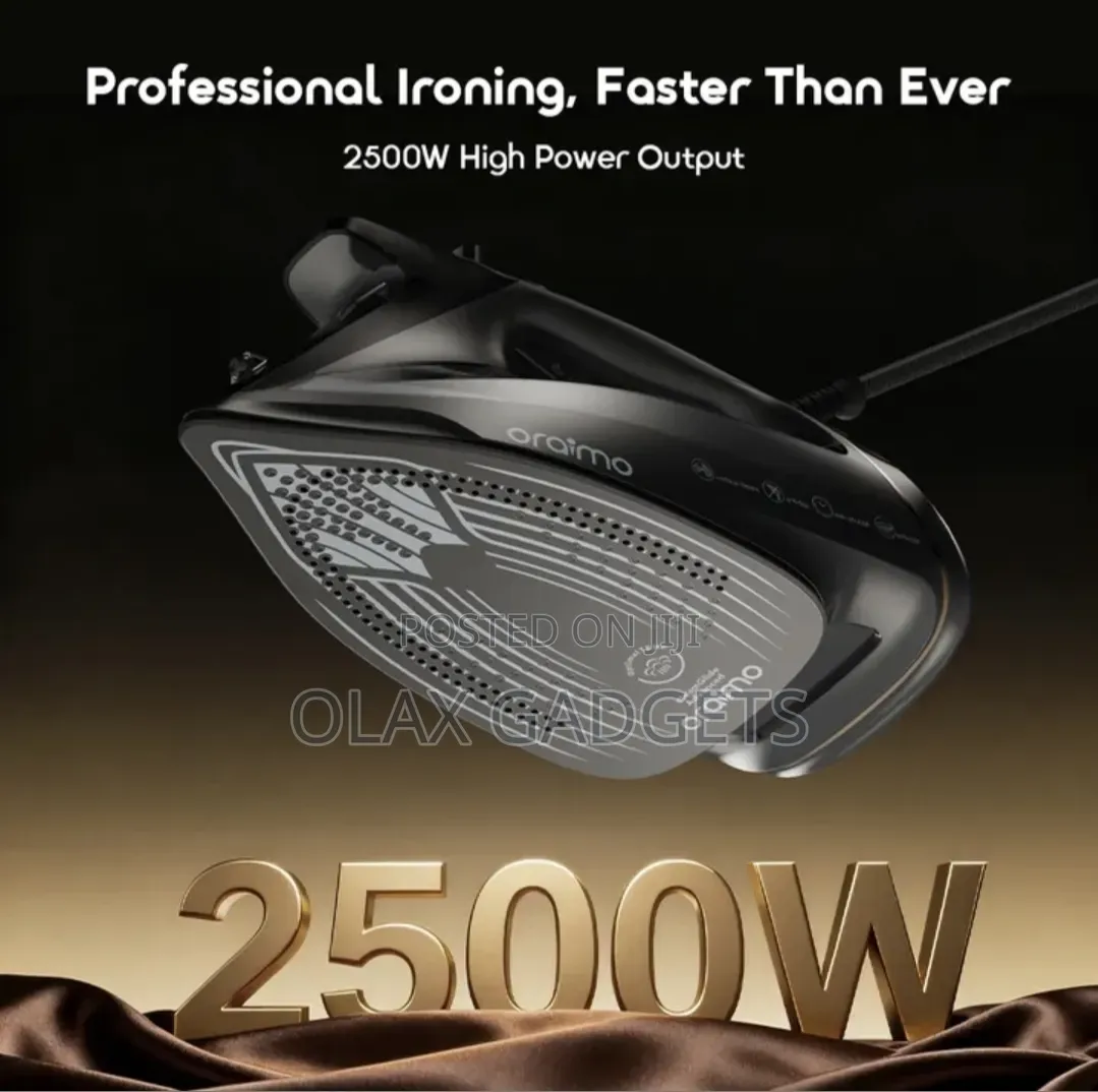 Oraimo SteamCore 2500W LED Display Electric Iron - Brand New Fast