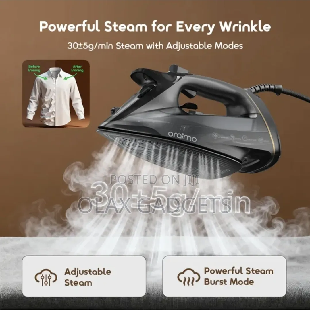 Oraimo SteamCore 2500W LED Display Electric Iron - Brand New Fast