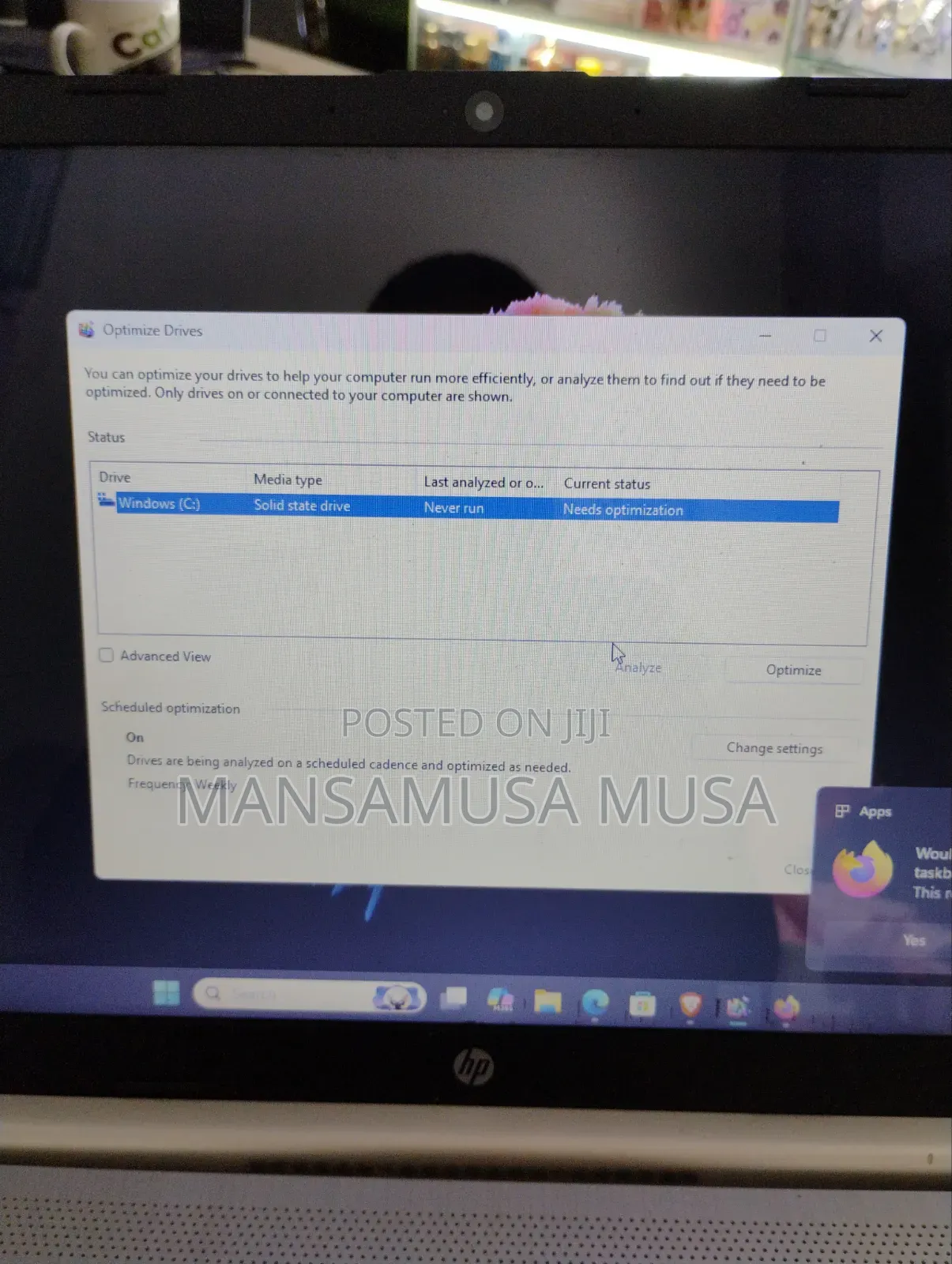 Laptop HP 15 8GB AMD SSD 128GB