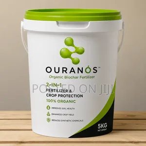 Ouranos Organic Biochar Dry Pellets Bucket 5kg