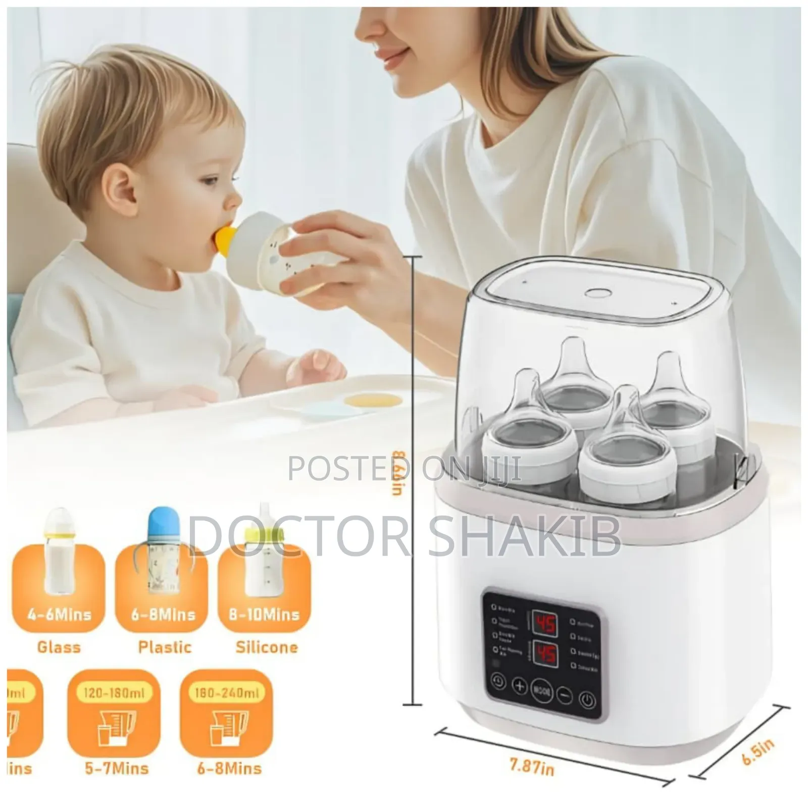 8-in-1 Fast Milk Warmer With Timer