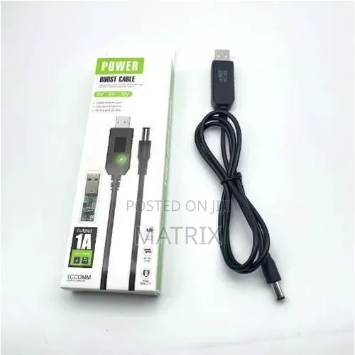 5v USB to 12v Dc Power Boost Cable Output 1A for Router