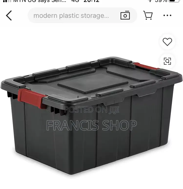 Heavy Duty Black Plastic Storage /Equipment Boxes
