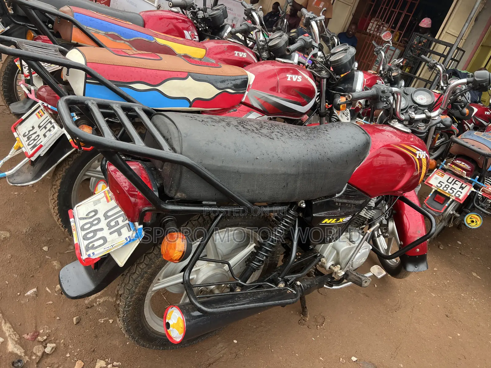 TVS XL 100 2024 Red