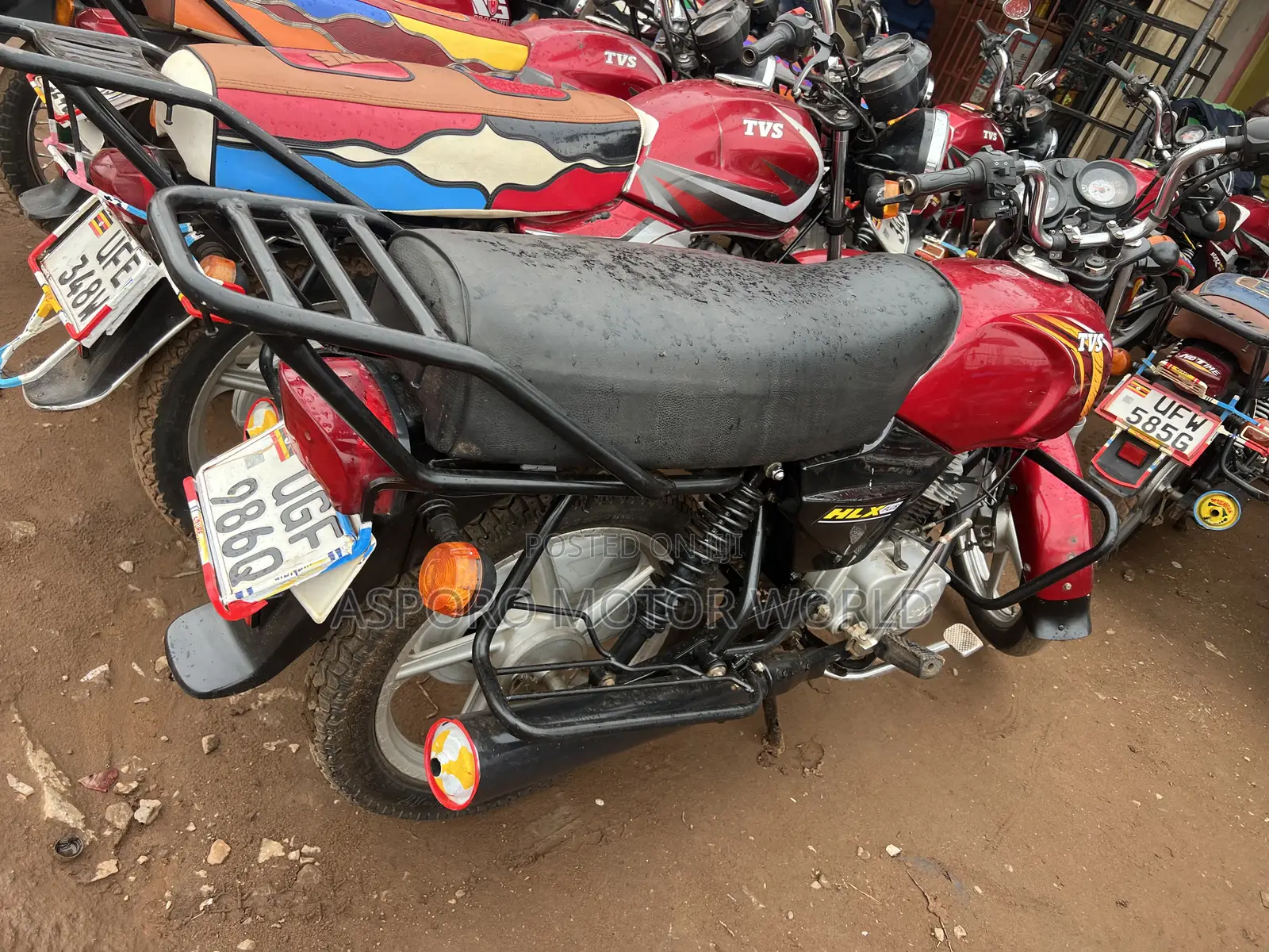 TVS XL 100 2024 Red