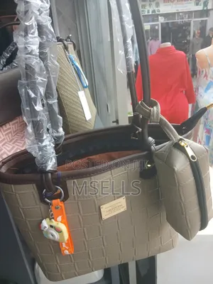 Woven Texture Tote Bag (Tan)