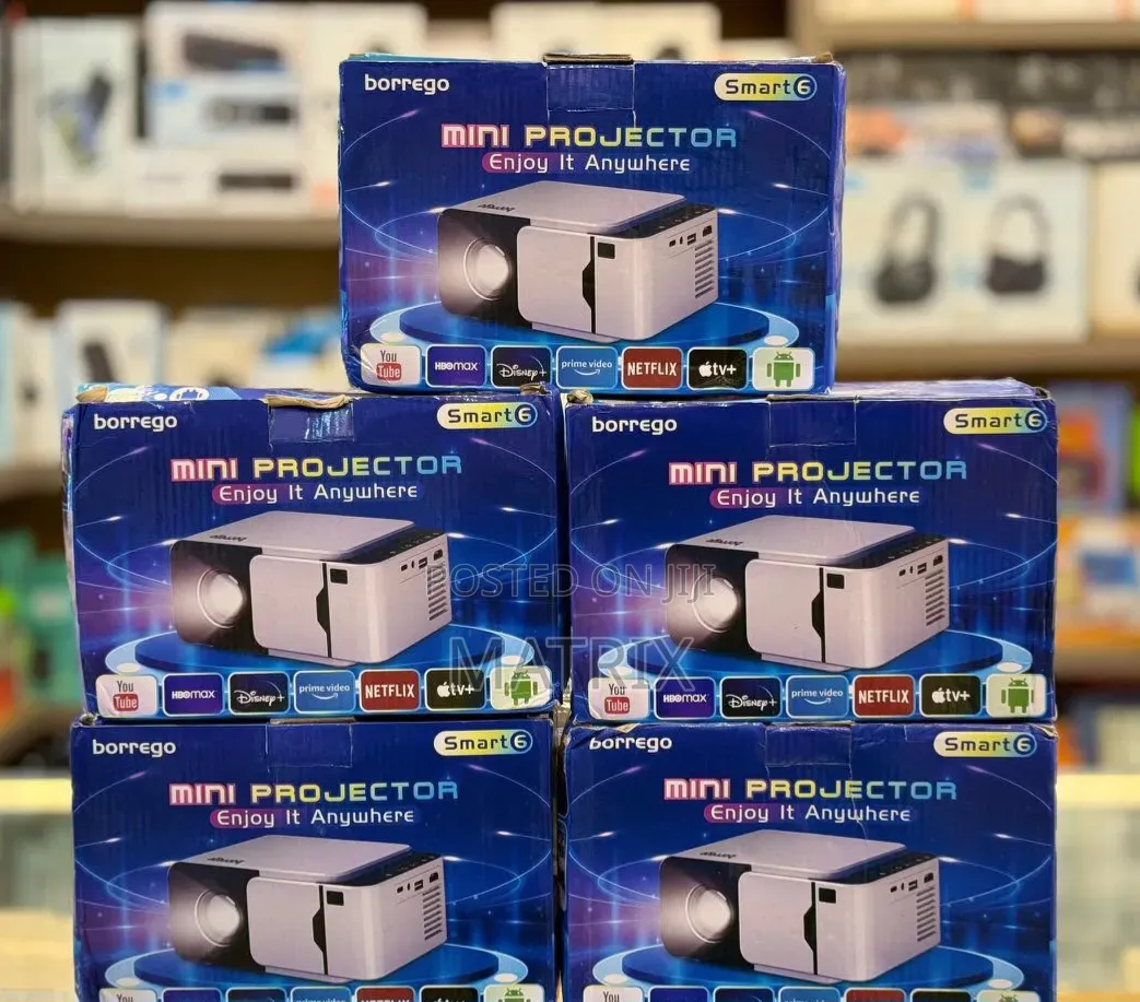 Borrego Smart 6 Mini Portable Android HD Projector