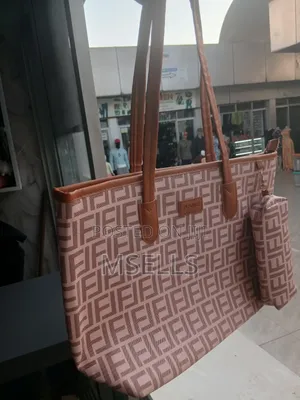 Monogram Pink Tote Bag