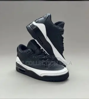 Original Nike Air Jordan 3 Fragment Retro Black Sneakers