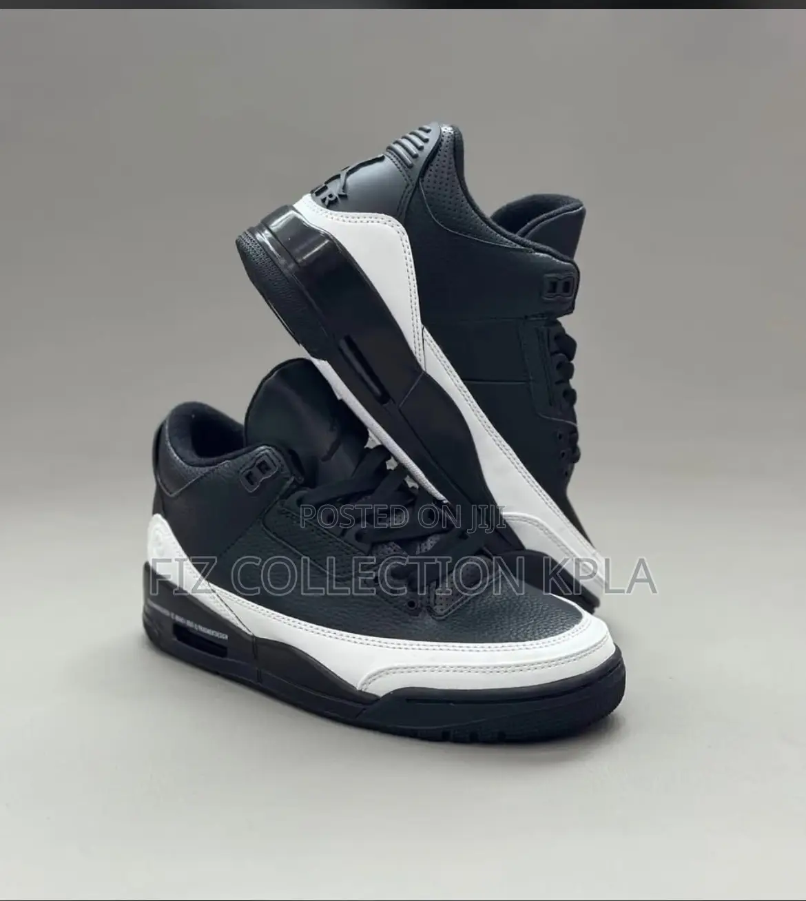Original Nike Air Jordan 3 Fragment Retro Black Sneakers