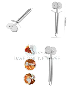 Double Headed Stainless Steel Pizza Cutter Wheel