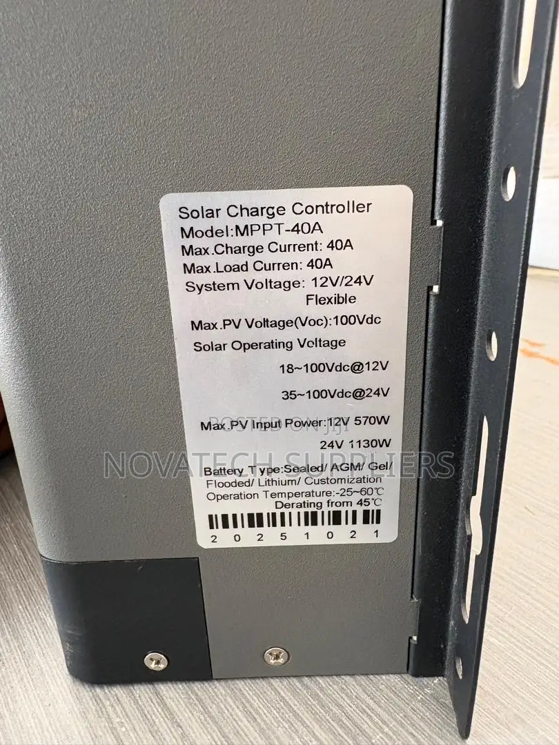 Professional MPPT 40A Solar Controller 570w/1130w Input