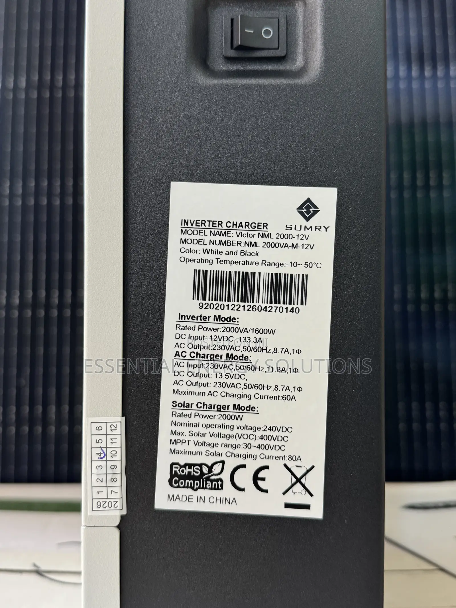 2000w 12v Hybrid Sumry Inverter