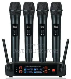 . 4-Channel Professional Wireless Microphone System