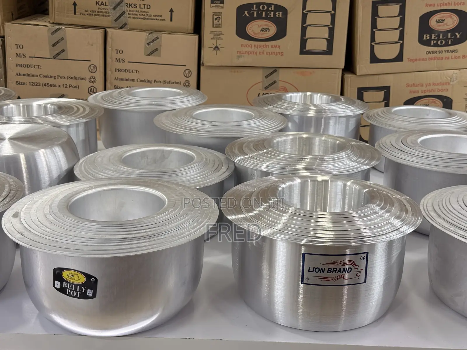 Extra-Heavy Crystal Brand Aluminium Cookware Set