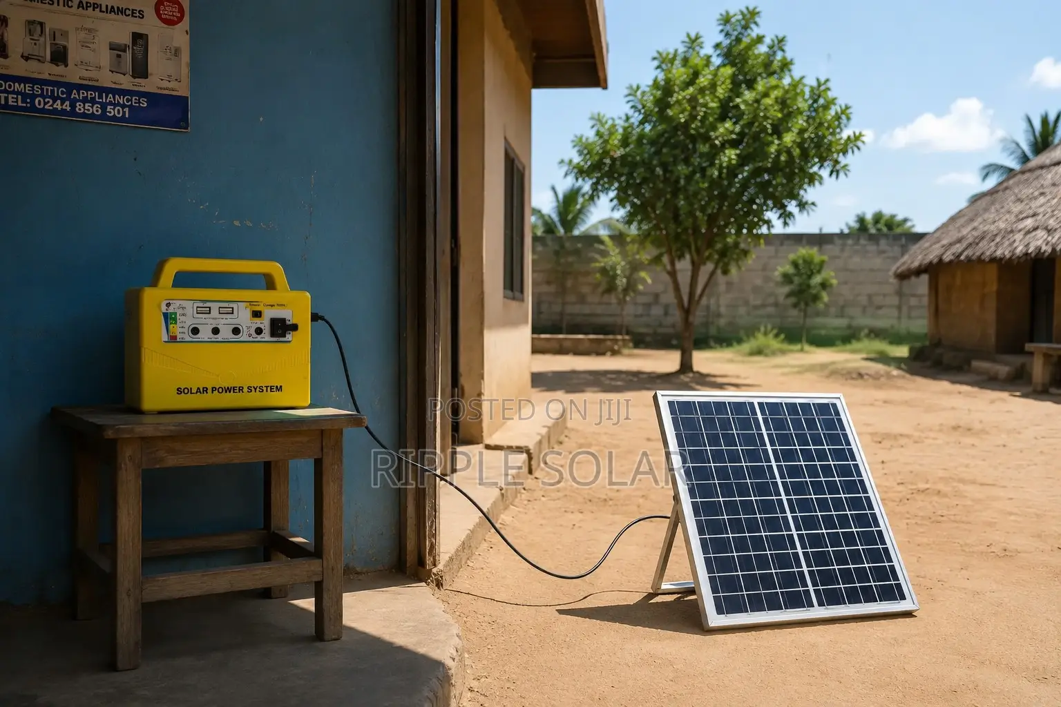 20W Portable Solar Lighting Kit – 3 Bulbs