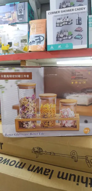 Three Clear Borosilicate Glass