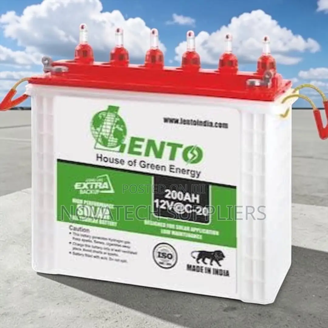 Genuine Lento 200Ah 12V Solar and UPS Deep Cycle Battery
