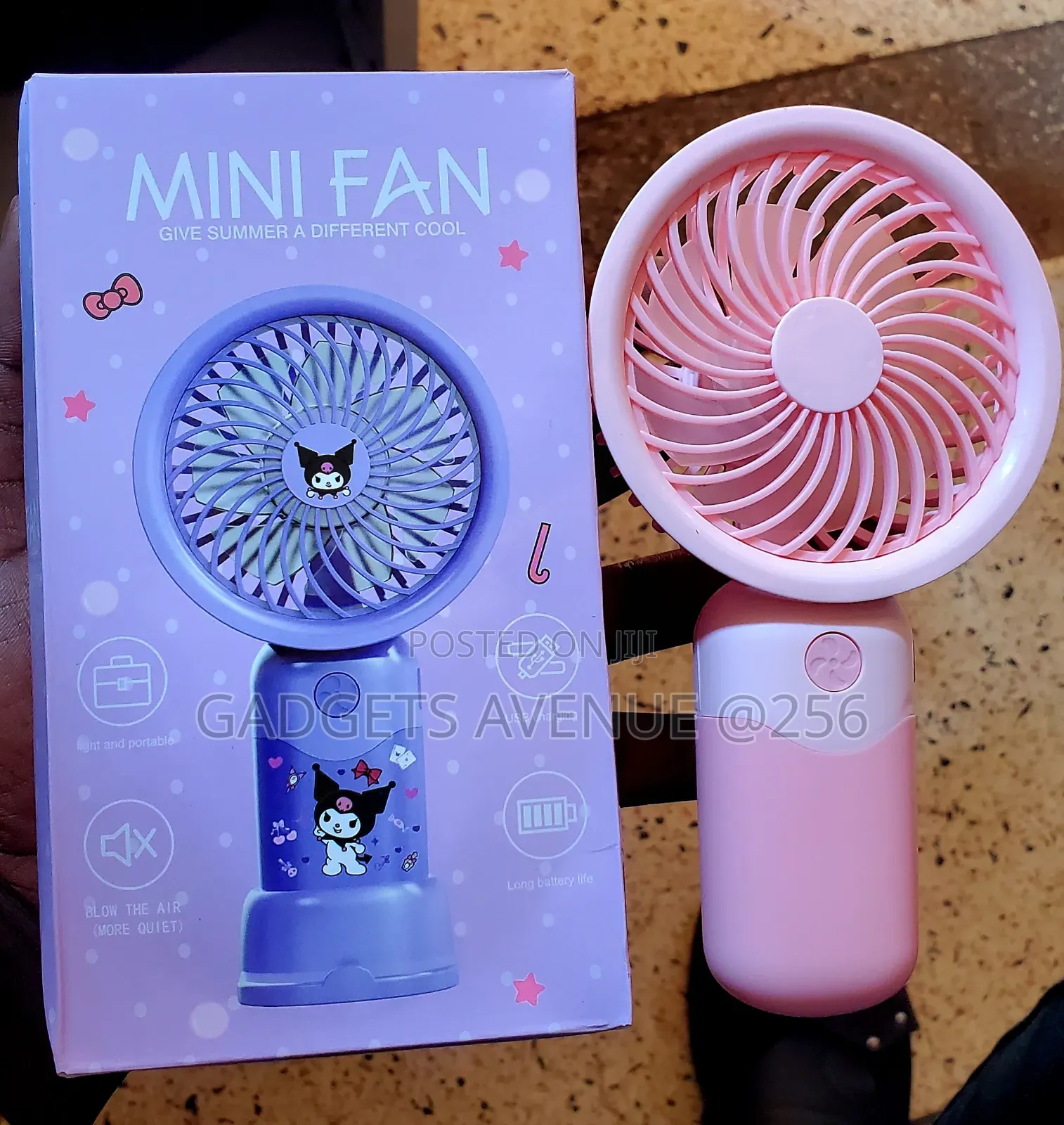 Kuromi Sanrio Mini Fan,