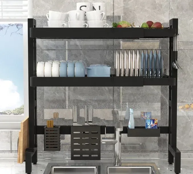 Multi-Functional Over-the-Sink Dish Drying Rack.