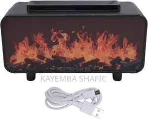 Vintage Fireplace Flame Aroma Diffuser Ultrasonic Humidifier