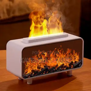 Vintage Fireplace Flame Aroma Diffuser Ultrasonic Humidifier