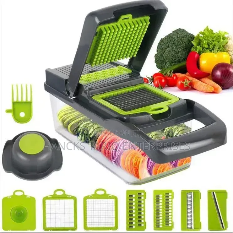 14-in-1 Multifunctional Kitchen Veggie Slicer and Chopper Set.