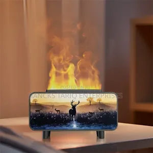 Vintage Fireplace Flame Aroma Diffuser Humidifier