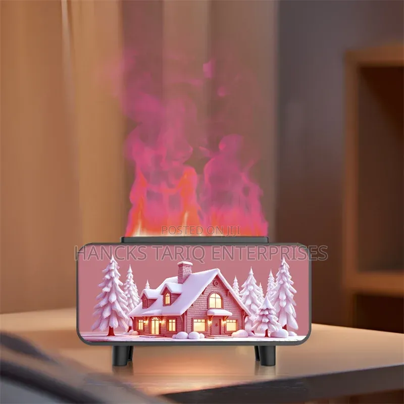 Vintage Fireplace Flame Aroma Diffuser Humidifier