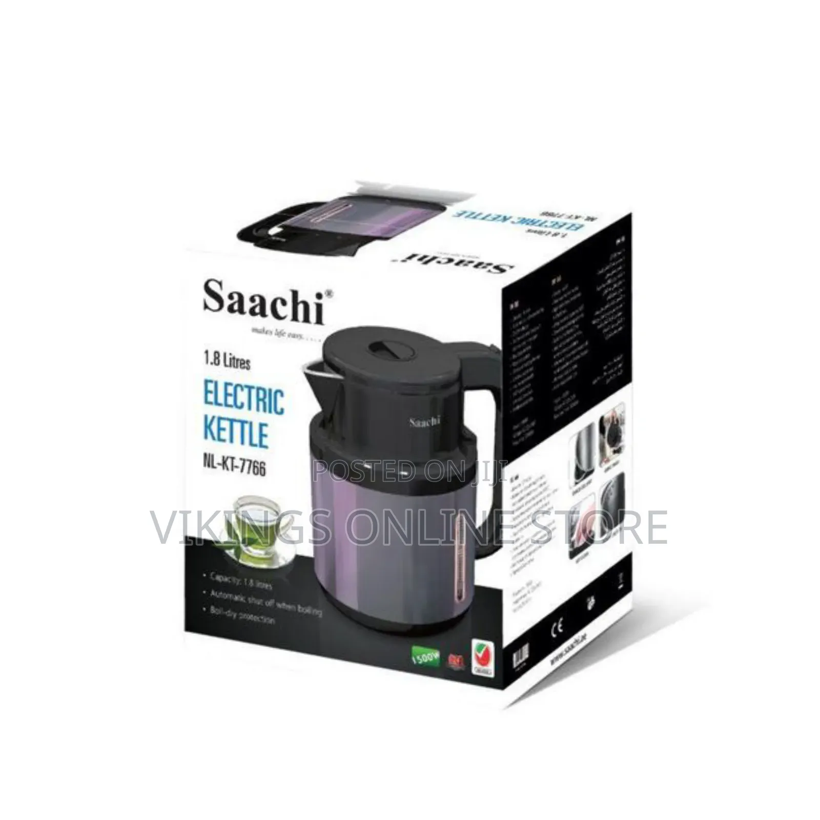 Saachi 1.8 Litres of Water Milk Boiling Electric Kettle Flask Pot