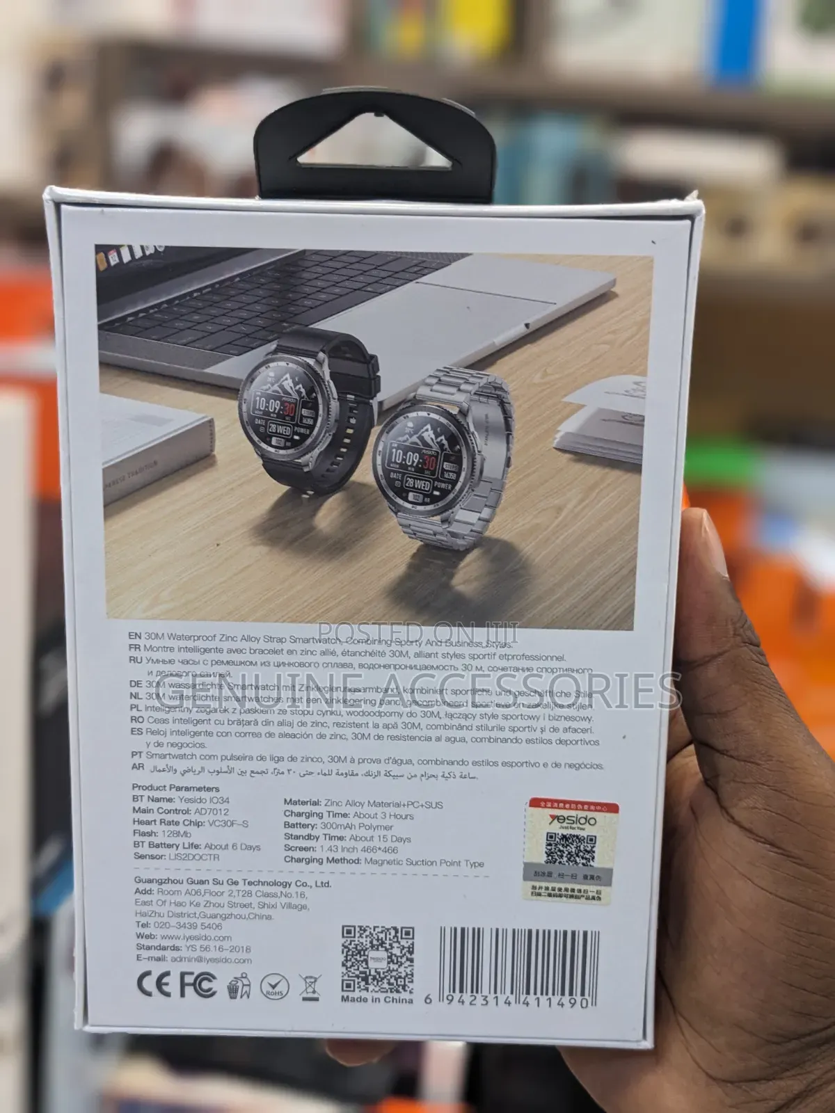Yesido IO34 Amoled Smart Watch