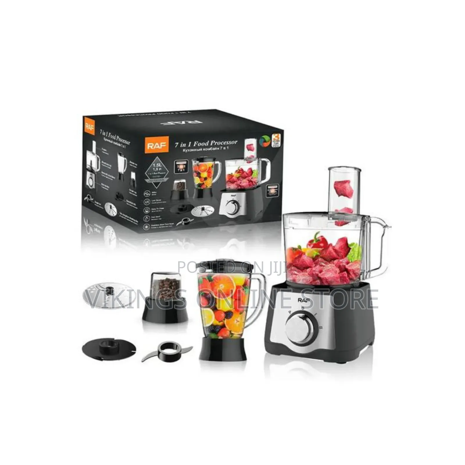 RAF 7 in 1 Multifunctional Food Processor Vegetable Chopper Fruit