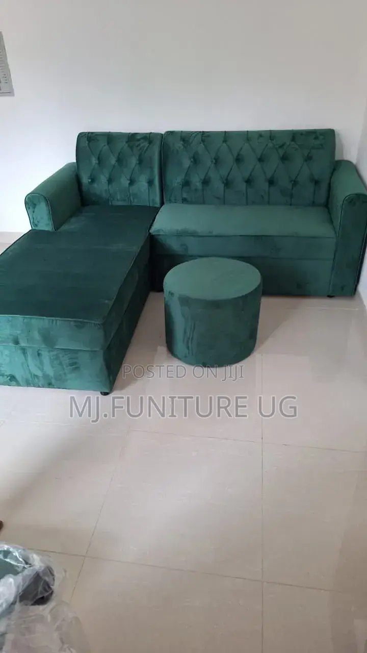 Grey L.sofa Plus the Pouf