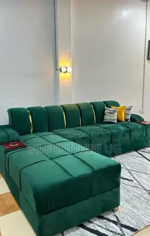 L.green Sofa Plus Cushions