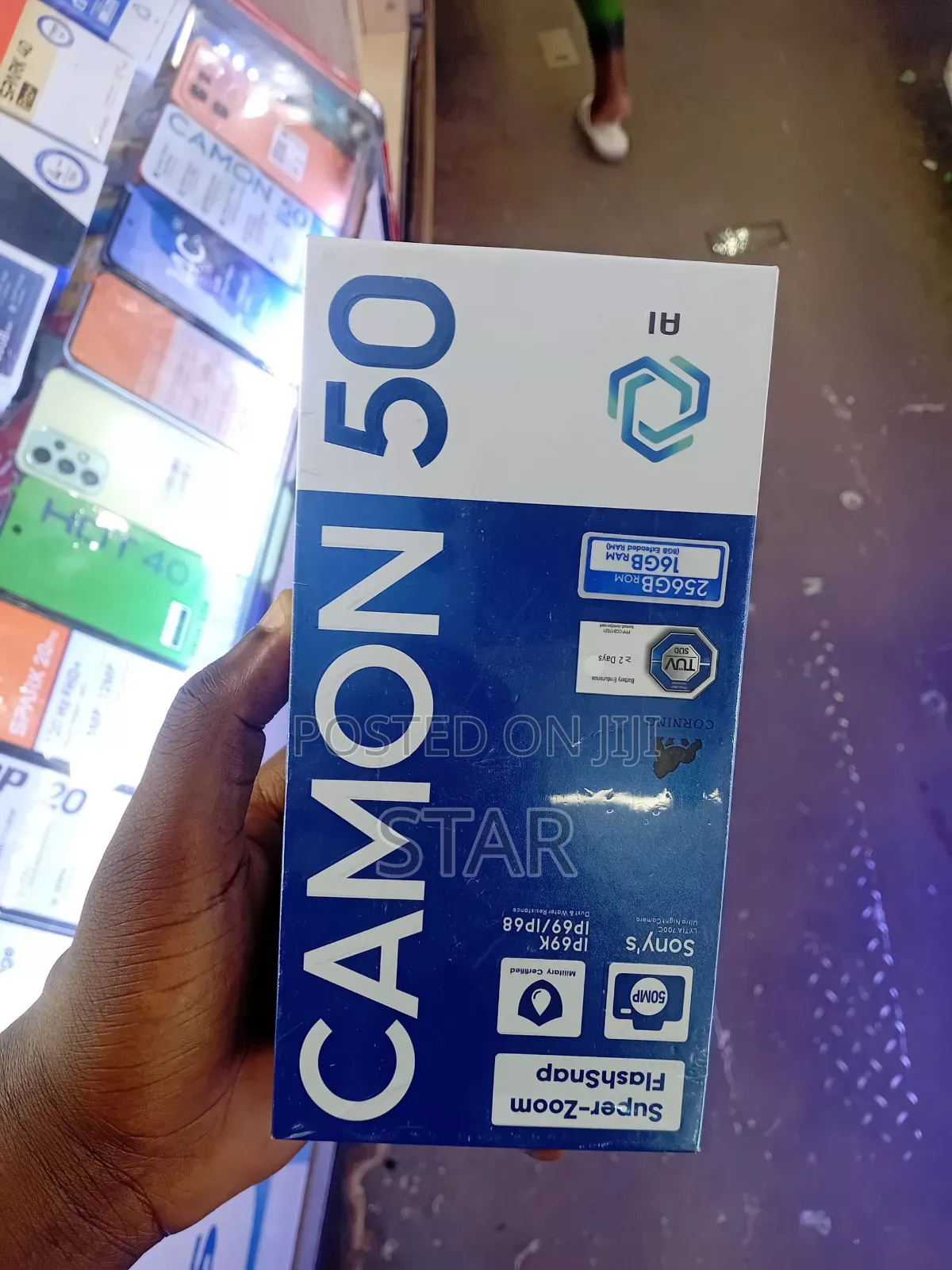 New Tecno Camon 50 256 GB Black