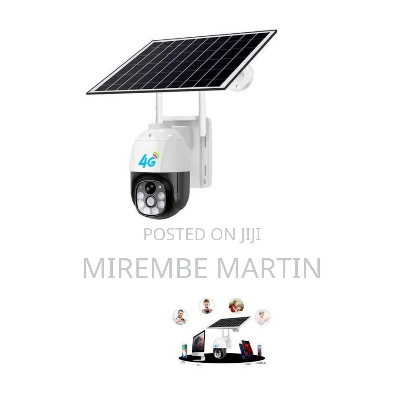 LTE Solar Powered Wireless Security Camera CCTV IP PTZ