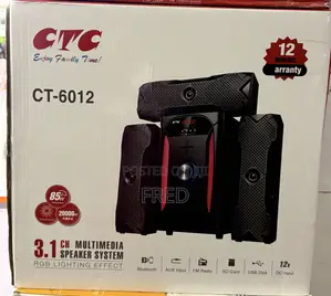 CTC CT-6012 3.1 Channel Multimedia Speaker System.