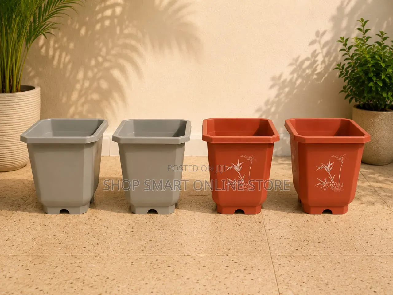 Tidy Classic Plastic Flower Pots Plastic Flower Pots
