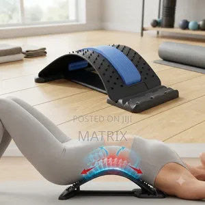 Back Stretcher for Lower Back Pain Relief, 3 Level Adjustable Lumbar